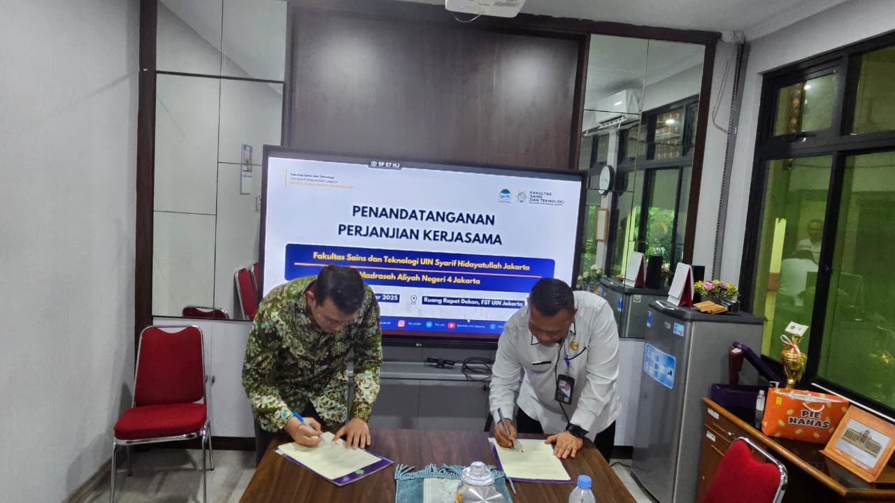MAN 4 Jakarta Selatan dan Fakultas Sains dan Teknologi UIN Syarif Hidayatullah Jakarta Resmi Jalin Kerja Sama Talent Scouting