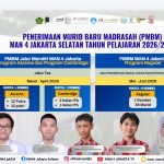 MAN 4 Jakarta Selatan Buka PMB Madrasah Mandiri Program Asrama dan Cambridge Tahun Pelajaran 2026/2027